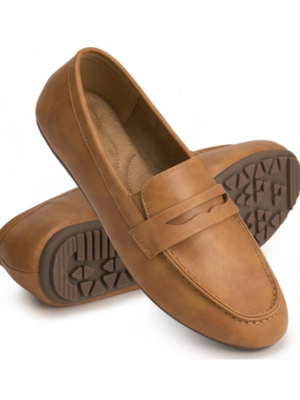 Ecetana Women's Penny Loafers Slip-Ons Flats Business Dress Shoes Lightweight Wa